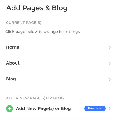 Pages & blog